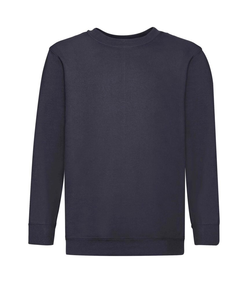 Дитячий утеплений светр однотонний темно-синій 041-AZ від компанії Інтернет-магазин молодіжного одягу "Bagsmen" - фото 1