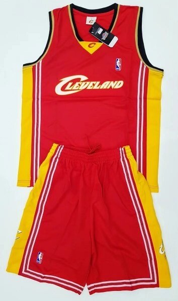 Доросла баскетбольна форма CLEVELAND червона від компанії Інтернет-магазин молодіжного одягу "Bagsmen" - фото 1