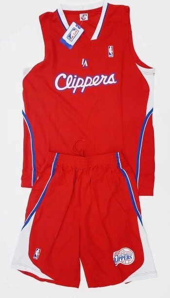 Доросла баскетбольна форма CLIPPERS червона від компанії Інтернет-магазин молодіжного одягу "Bagsmen" - фото 1