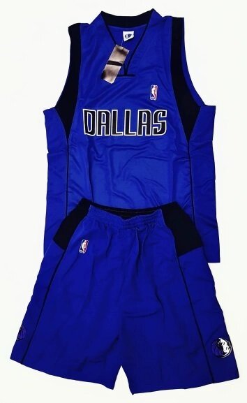 Доросла баскетбольна форма DALLAS синя від компанії Інтернет-магазин молодіжного одягу "Bagsmen" - фото 1