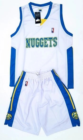 Доросла баскетбольна форма NUGGETS біла від компанії Інтернет-магазин молодіжного одягу "Bagsmen" - фото 1