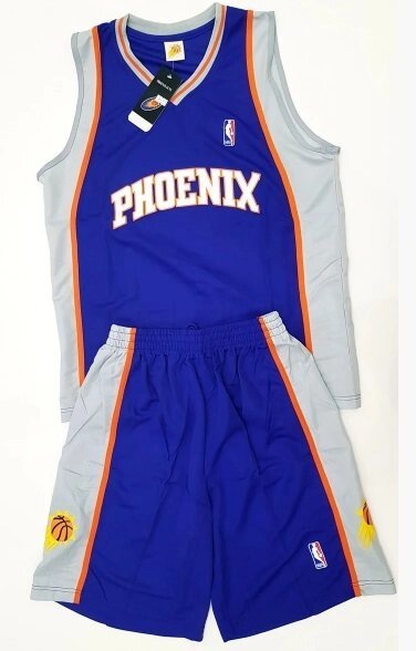 Доросла баскетбольна форма PHOENIX SUNS синя від компанії Інтернет-магазин молодіжного одягу "Bagsmen" - фото 1