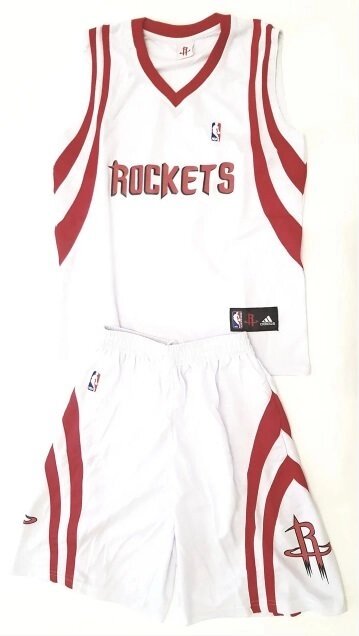 Доросла баскетбольна форма ROCKETS біла від компанії Інтернет-магазин молодіжного одягу "Bagsmen" - фото 1