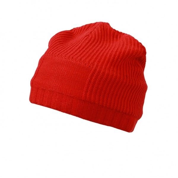 Довга шапка Beanie червона 7994-40 від компанії Інтернет-магазин молодіжного одягу "Bagsmen" - фото 1