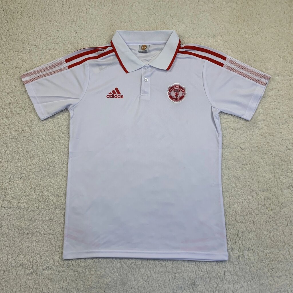Футболка поло Манчестер Юнайтед біла від компанії Інтернет-магазин молодіжного одягу "Bagsmen" - фото 1