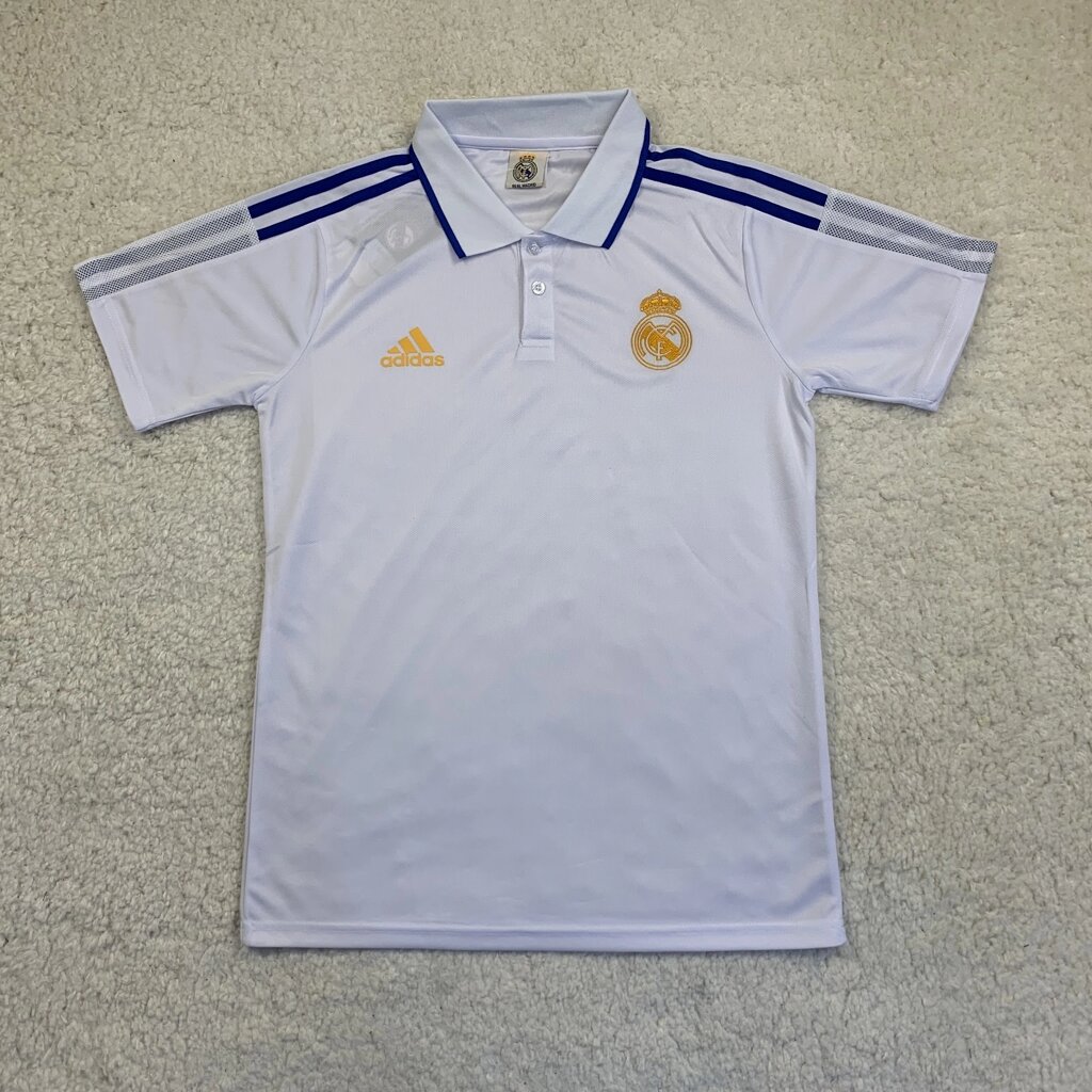 Футболка поло Реал Мадрид біла 2022-23 від компанії Інтернет-магазин молодіжного одягу "Bagsmen" - фото 1