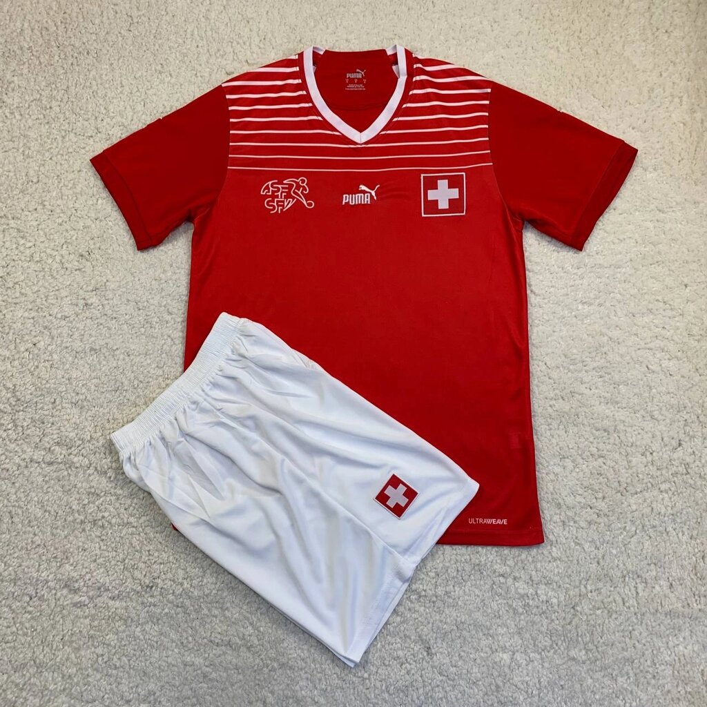 Футбольна форма збірної Швейцарії 2022 від компанії Інтернет-магазин молодіжного одягу "Bagsmen" - фото 1