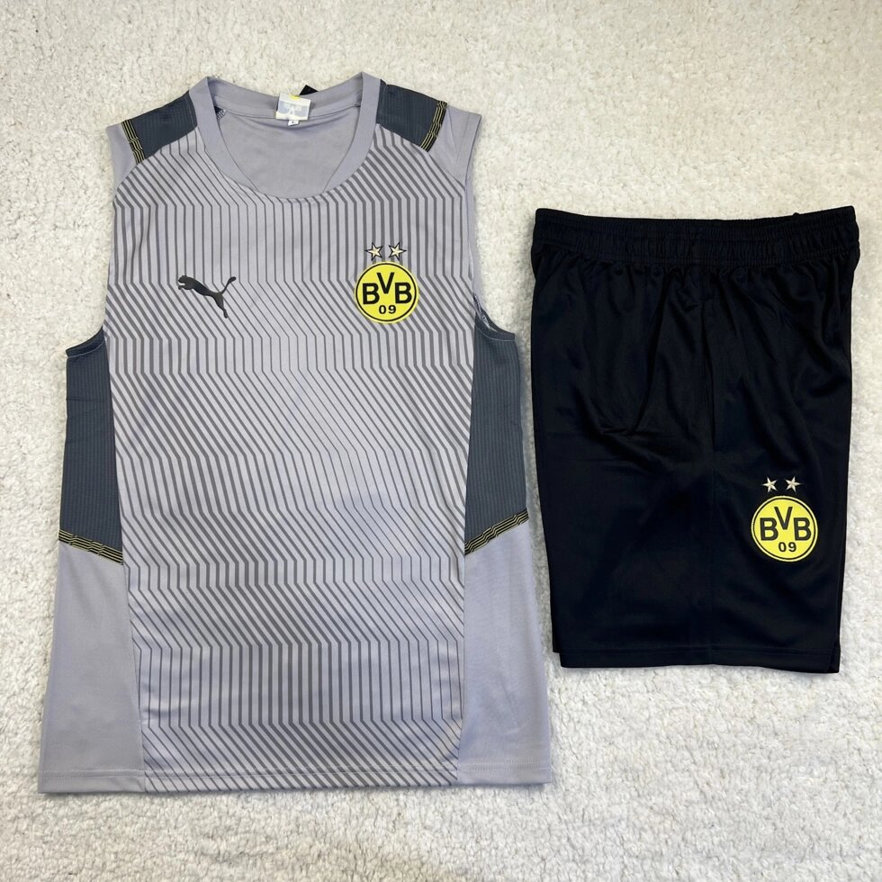 Футбольний комплект тренувальний Борусія сірий 2022-23 від компанії Інтернет-магазин молодіжного одягу "Bagsmen" - фото 1