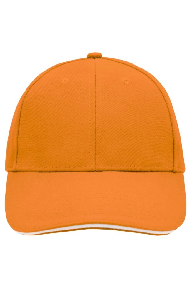 Кепка сендвіч шестіпанельная унісекс помаранчева 024-44 від компанії Інтернет-магазин молодіжного одягу "Bagsmen" - фото 1