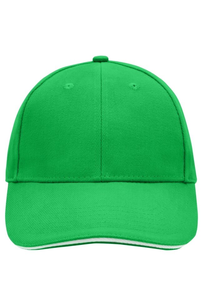 Кепка сендвіч шестіпанельная унісекс зелена 024-47 від компанії Інтернет-магазин молодіжного одягу "Bagsmen" - фото 1
