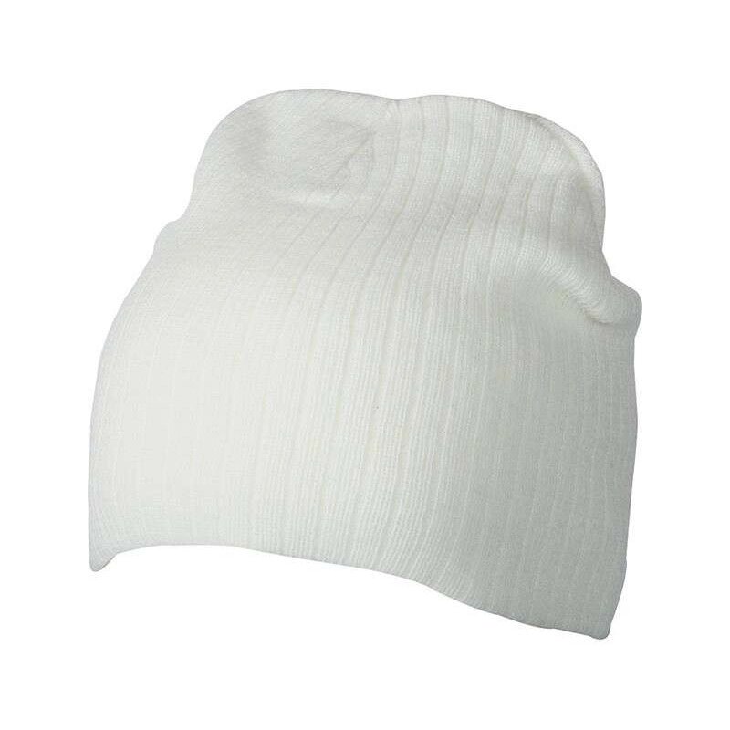 Класична зимова шапка біла 7923-30 від компанії Інтернет-магазин молодіжного одягу "Bagsmen" - фото 1