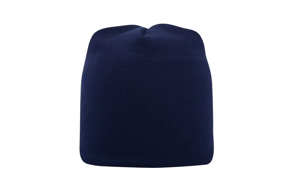 Класична зимова шапка темно синя з підкладкою Cotton Beanie від компанії Інтернет-магазин молодіжного одягу "Bagsmen" - фото 1