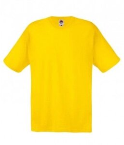 Чоловіча футболка хлопок яскраво-жовта 082-K2