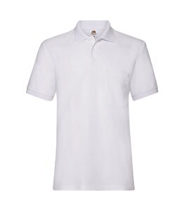 Чоловіча футболка поло з кишенею біла 308-30