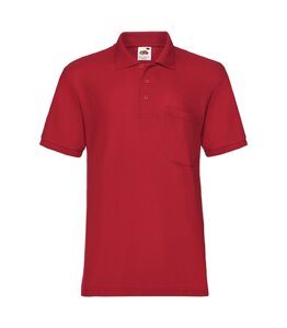 Чоловіча футболка поло з кишенею червона 308-40