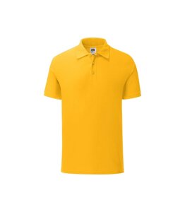 Чоловіча футболка поло жовта 044-34