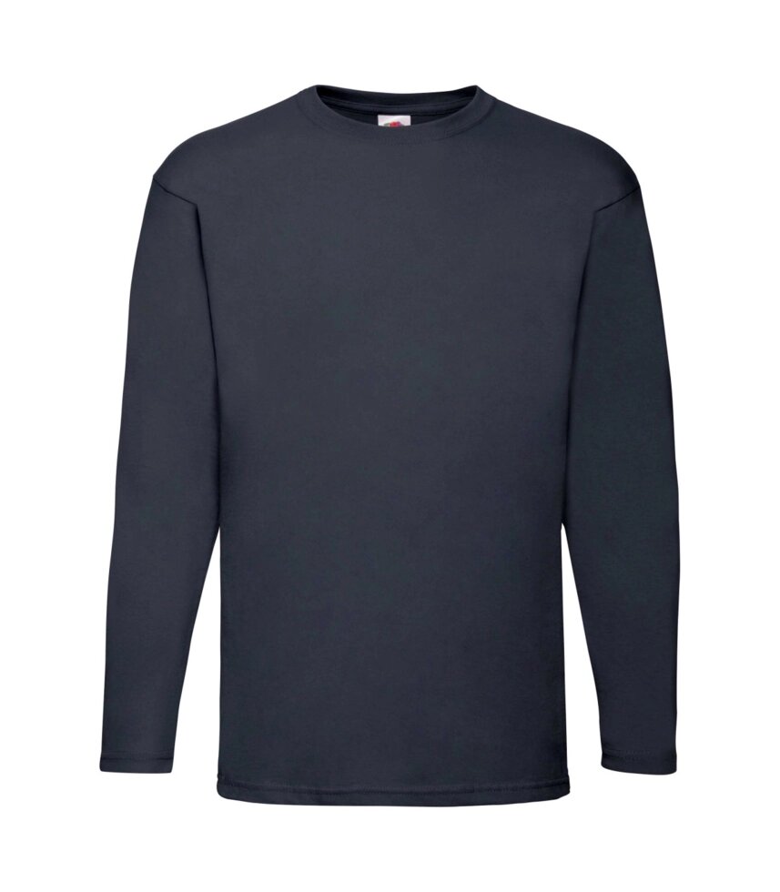 Мужская футболка с длинным рукавом темно-синяя 446-АЗ ##от компании## Интернет-магазин молодежной одежды "Bagsmen" - ##фото## 1