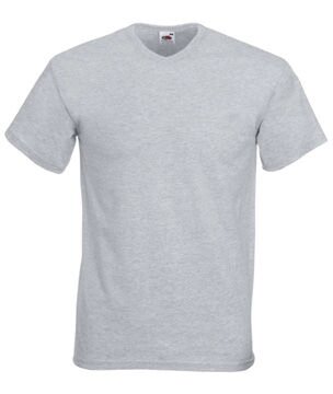 Мужская футболка с V-образным вырезом светло-серая 066-94 від компанії Інтернет-магазин молодіжного одягу "Bagsmen" - фото 1