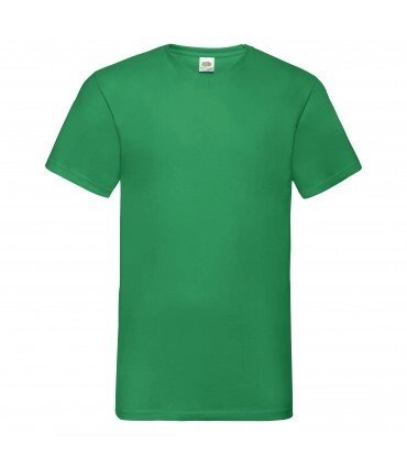 Мужская футболка с V-образным вырезом зеленая 066-47 від компанії Інтернет-магазин молодіжного одягу "Bagsmen" - фото 1