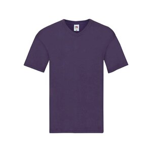 Чоловіча футболка тонка з V-подібним вирізом фіолетова 426-РЕ