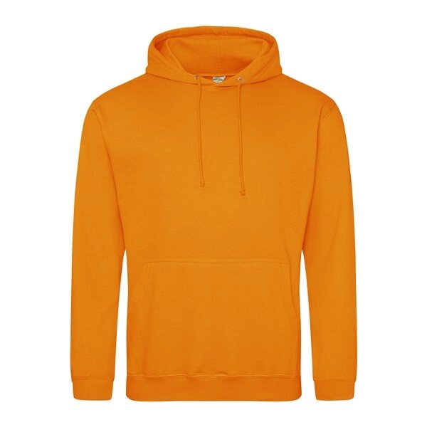 Мужская толстовка с капюшоном утепленная оранжевая Н01-44 ##от компании## Интернет-магазин молодежной одежды "Bagsmen" - ##фото## 1