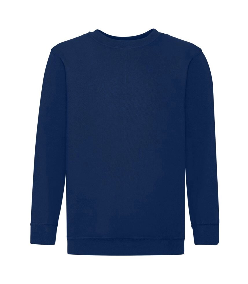 Дитячий утеплений светр однотонний темно синій 041-32 - фото