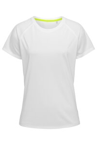Жіноча спортивна футболка біла Active Raglan