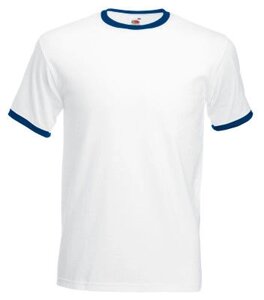 Чоловіча футболка з манжетами біла 168-ZA