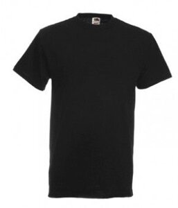 Чоловіча футболка однотонна щільна чорна 212-36