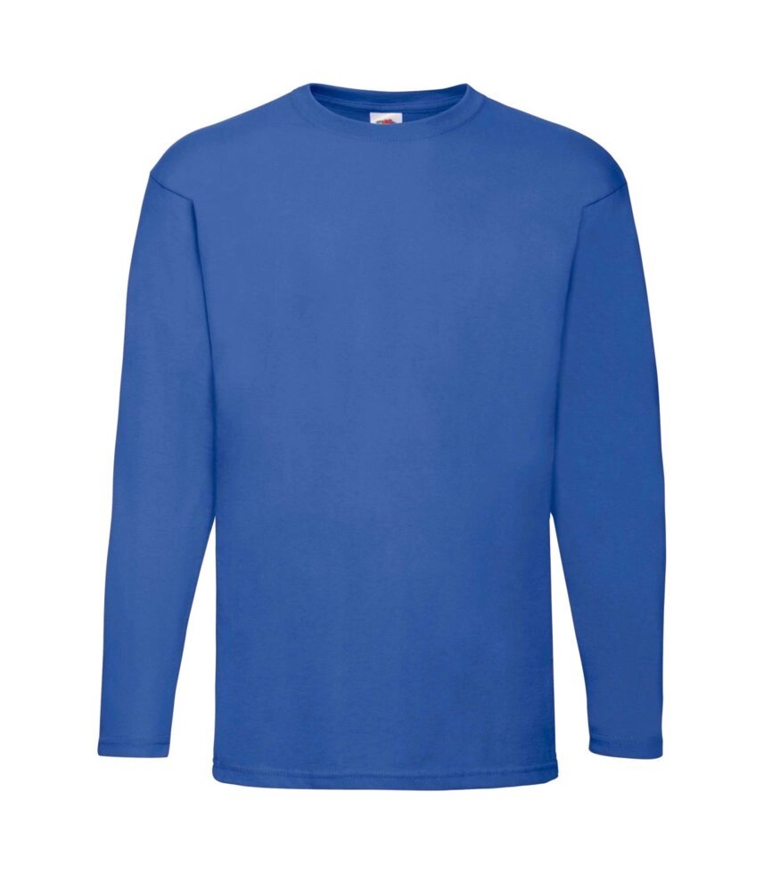 Чоловіча футболка з довгим рукавом синя 038-51 - замовити