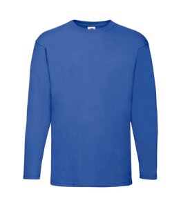 Чоловіча футболка з довгим рукавом синя 038-51
