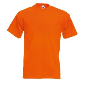 Чоловіча футболка щільна преміум помаранчева 044-44
