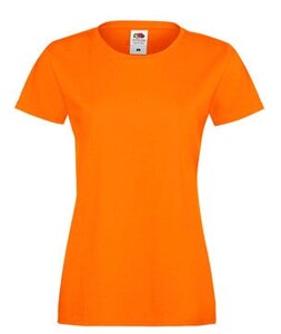 Жіноча футболка однотонна помаранчева 414-44
