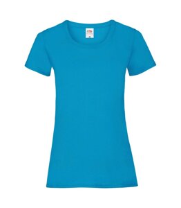 Жіноча футболка хлопок бірюзова 372-ZU