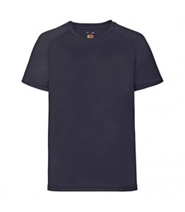 Дитяча спортивна футболка однотонна темно синя 013-AZ
