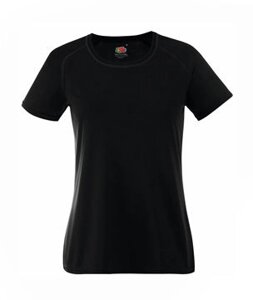 Женская спортивная футболка черная 392-36