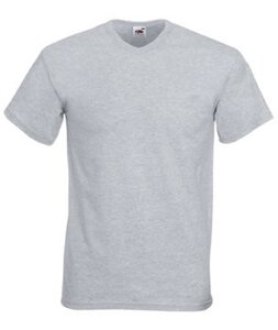 Мужская футболка с V-образным вырезом светло-серая 066-94