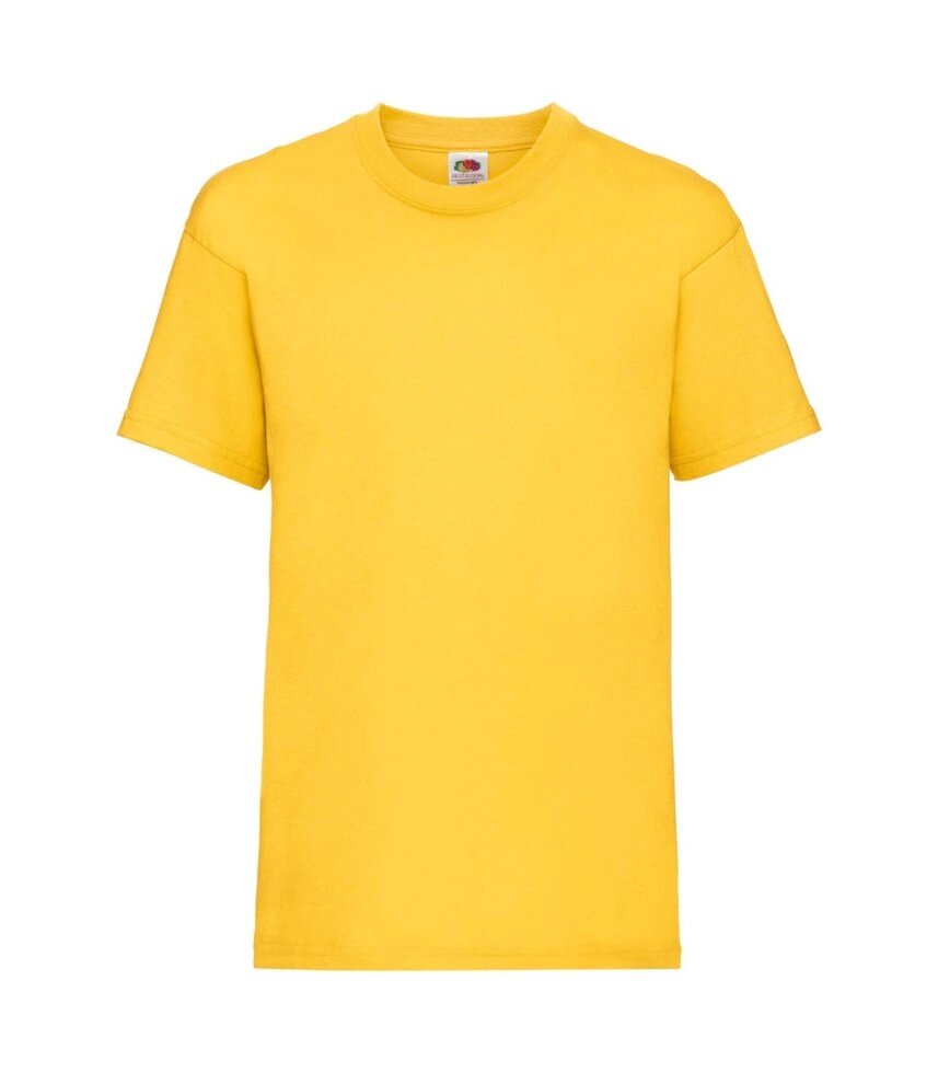 Дитяча футболка однотонна жовта 033-34 - розпродаж