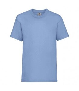Дитяча футболка однотонна блакитна 033-YT