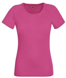 Женская спортивная футболка малиновая 392-57