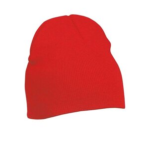 Класична зимова шапка червона 7580-9