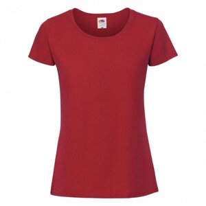 Жіноча футболка щільна червона 424-40