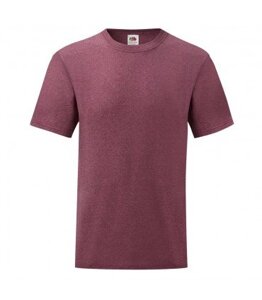 Чоловіча футболка однотонна бордова меланж 036-Н1