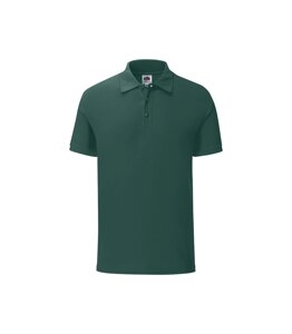 Чоловіча футболка поло темно-зелена 044-38