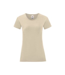 Жіноча футболка однотонна бежева 432-60