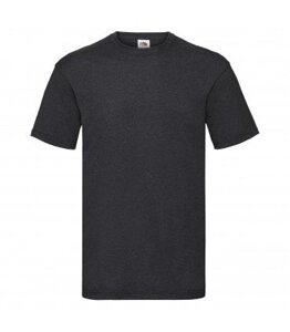 Чоловіча футболка однотонна темно-сіра меланж 036-HD