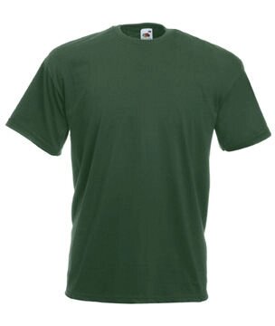 Чоловіча футболка однотонна темно-зелена 036-38 - огляд