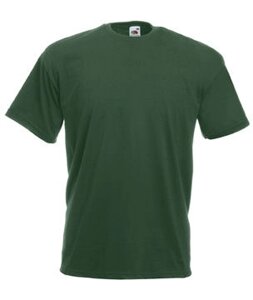 Чоловіча футболка однотонна темно-зелена 036-38