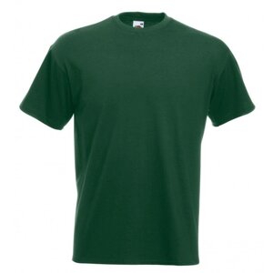Чоловіча футболка щільна преміум темно-зелена 044-38