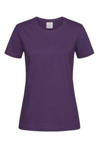 Жіноча футболка бавовна фіолетова Classic Women